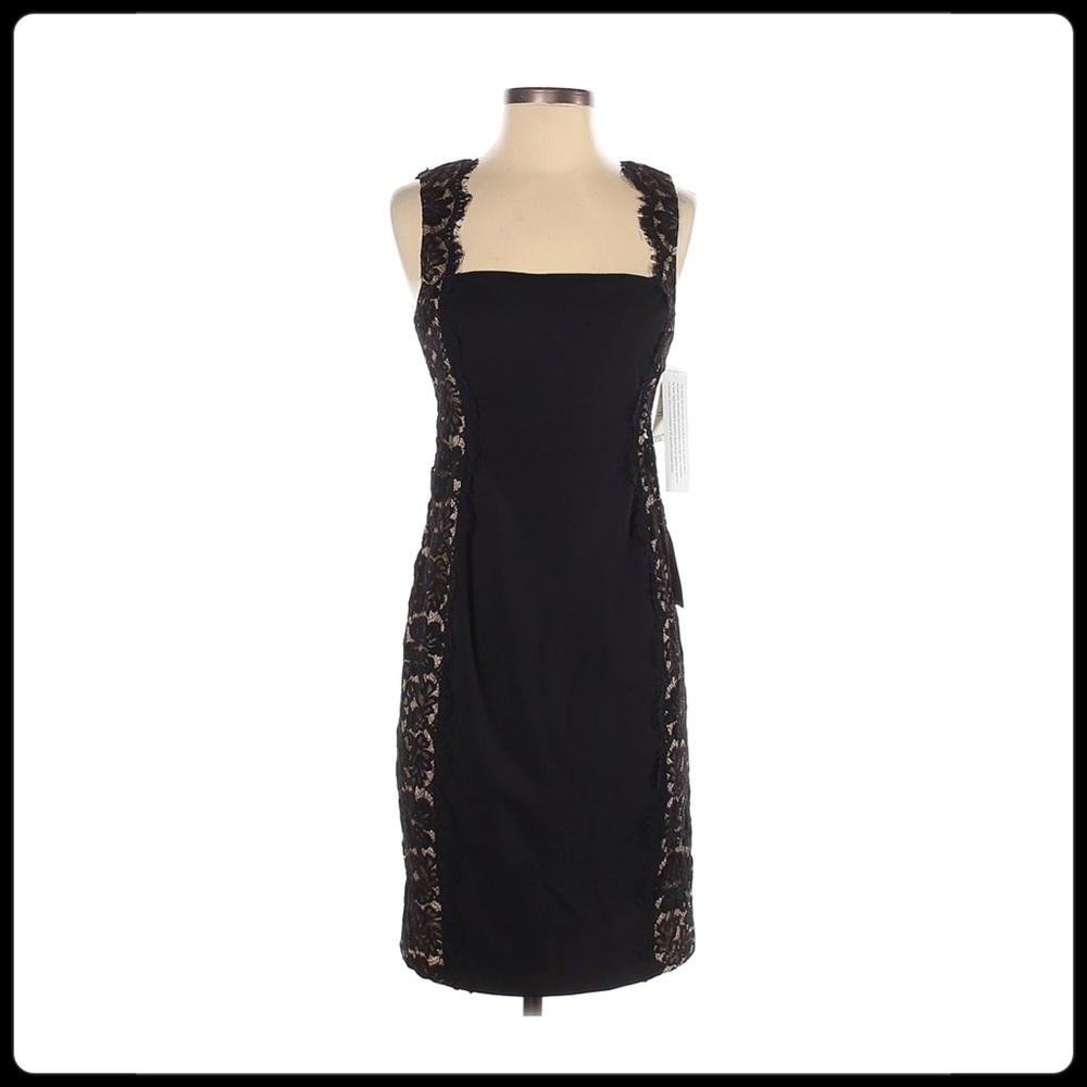Aidan Mattox Sleeveless Lace Detail Cocktail Dress Size 4